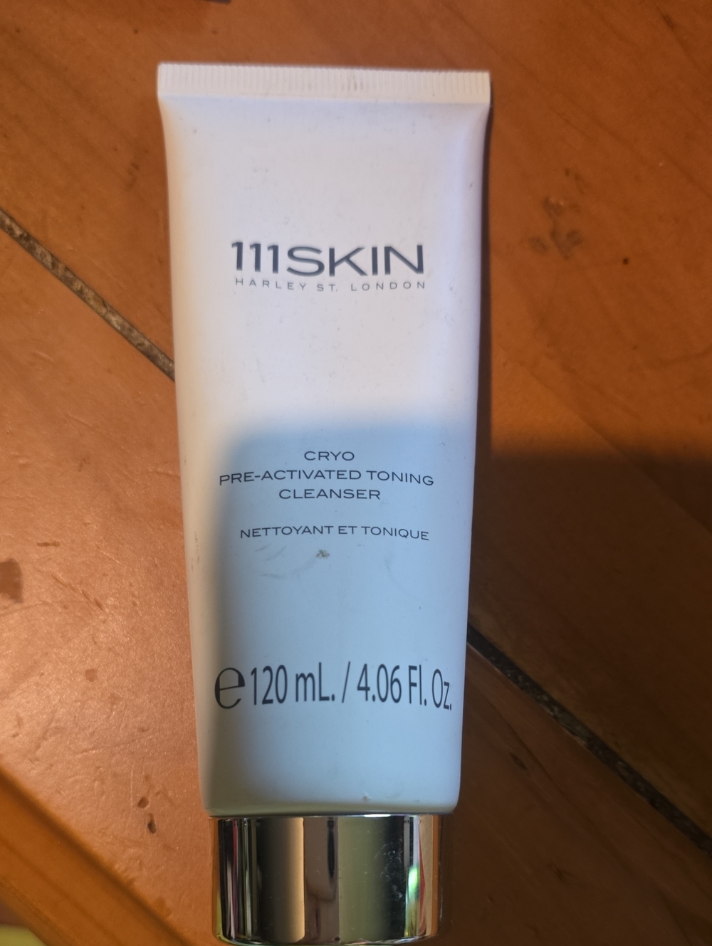 111SKIN Cryo Pre-Activated Toning Cleanser — White with Silver Cap